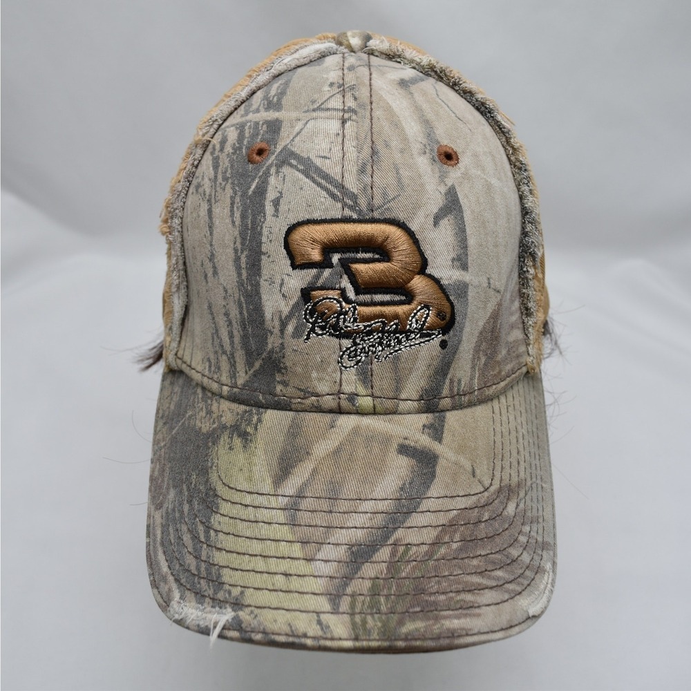 Vintage Dale Earnhardt 3 Woodland Camo Hat Chase Authentics NASCAR Snapback Cap